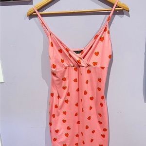 Strawberry icing mini dress
